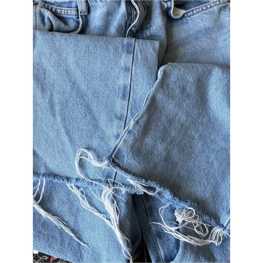 Zara light wash high waist straight leg ankle crop jeans size 6 - Picture 5 of 8